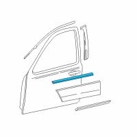 OEM Ford Freestyle Belt Weatherstrip Diagram - 6F9Z-7421452-AA