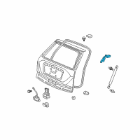 OEM Honda Hinge, Passenger Side Tailgate Diagram - 68210-SWA-A01ZZ