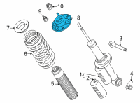 OEM 2021 Ford Bronco BRACKET - SHOCK ABSORBER Diagram - MB3Z-18A161-A