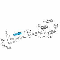 OEM Lexus LC500 INSULATOR, Front Floor Diagram - 58157-11010