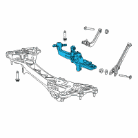 OEM Dodge Dart Rear Control Arm Assembly Diagram - 68204866AC