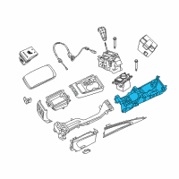 OEM Jeep Bracket-Console Diagram - 5108173AE