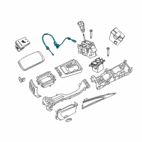 OEM 2013 Dodge Durango Transmission Gearshift Control Cable Diagram - 52124783AC