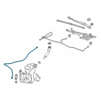 OEM Buick LaCrosse Washer Hose Diagram - 26698448