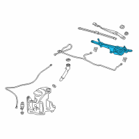 OEM 2017 Buick LaCrosse Motor & Linkage Diagram - 26688562