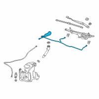 OEM 2017 Buick LaCrosse Washer Hose Diagram - 26698451