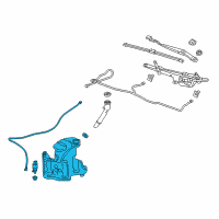 OEM Buick Washer Reservoir Diagram - 26698449