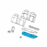 OEM 2005 Buick LaCrosse Pad Asm, Rear Seat Cushion Diagram - 88991692