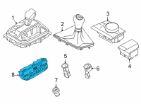 OEM 2020 BMW M340i CLIMATE CONTROL PANEL, REAR Diagram - 61-31-9-493-013