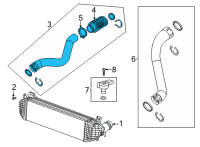 OEM 2021 Cadillac CT4 Air Inlet Tube Diagram - 84009656