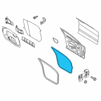 OEM 2014 Ford Fusion Door Weatherstrip Diagram - DS7Z-5420530-C
