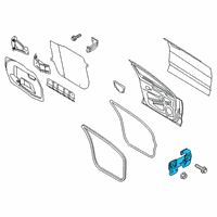 OEM 2019 Ford SSV Plug-In Hybrid Reinforce Bracket Diagram - KS7Z-5423553-A