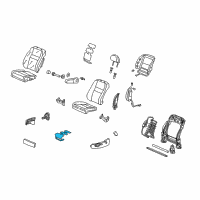 OEM Honda CR-V Heater, Front Seat Cushion Diagram - 81134-SWA-952