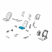 OEM 2009 Honda CR-V Pad, L. FR. Seat Cushion Diagram - 81537-SXS-A51