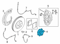 OEM BMW M850i xDrive Gran Coupe Wheel Hub Diagram - 31402408656