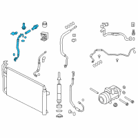 OEM 2014 Lincoln MKX AC Hose Diagram - CT4Z-19972-C