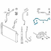 OEM Lincoln MKX Evaporator Tube Diagram - CT4Z-19835-D