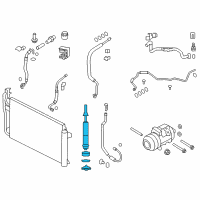 OEM 2011 Ford Edge Drier Diagram - 7T4Z-19C836-A