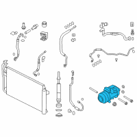 OEM 2014 Lincoln MKX Compressor Diagram - BT4Z-19703-A