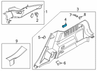 OEM 2022 Ford Mustang Mach-E LAMP ASY - LUGGAGE COMPARTMENT Diagram - LJ8Z-13776-CA