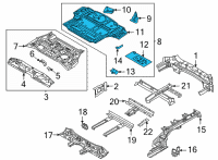 OEM 2022 Kia Sorento PNL Assembly-Rr Floor Rr Diagram - 65530P4050