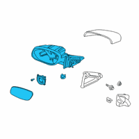 OEM 2016 Ford Police Interceptor Sedan Mirror Assembly Diagram - AG1Z-17683-F