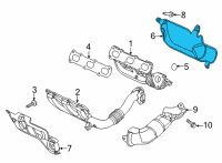 OEM Jeep Wrangler Shield-Heat Diagram - 68490195AA