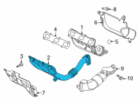 OEM Jeep Wrangler Manifold-Exhaust Diagram - 68490097AA