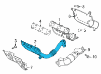 OEM 2021 Jeep Wrangler Manifold-Exhaust Diagram - 68490097AA