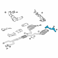 OEM Chevrolet Catalytic Converter Brace Diagram - 23418464