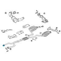 OEM 2017 Cadillac CT6 Converter & Pipe Clamp Diagram - 23436598