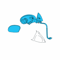 OEM 2005 Mercury Mariner Mirror Outside Diagram - 3L8Z-17683-MAA