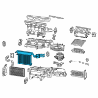 OEM Toyota Evaporator Core Diagram - 88511-04020