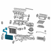 OEM 2018 Toyota Tacoma Heater Core Diagram - 87107-04070