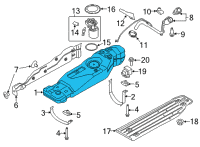 OEM Ford Fuel Tank Diagram - JL3Z-9002-E