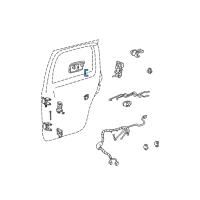 OEM 2002 Oldsmobile Bravada ROD, Door Remote Lock Diagram - 15668717