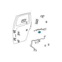 OEM Chevrolet Blazer Handle Asm-Rear Side Door Inside <Use 1C5L Diagram - 15031326