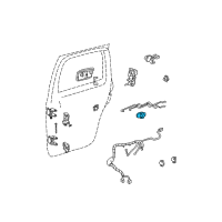 OEM GMC Jimmy Handle Asm-Rear Side Door Inside <Use 1C5L Diagram - 15031326