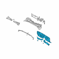 OEM 2008 Kia Sorento Panel Assembly-Dash, Lower Diagram - 643003E310