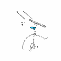 OEM 2010 Ford Mustang Wiper Motor Assembly Diagram - 8R3Z-17508-A