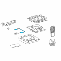 OEM 2013 Toyota Land Cruiser Dome Lamp Assembly Diagram - 81206-60060-A0