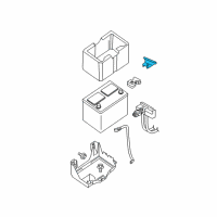 OEM 2014 Nissan Armada Bracket-Battery Support Diagram - 64875-4B000