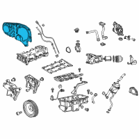 OEM 2015 Chevrolet Cruze Front Cover Diagram - 55577224