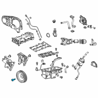 OEM Chevrolet Cruze Balance Bolt Diagram - 55204664