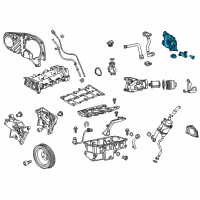 OEM Chevrolet Oil Pump Diagram - 55584330