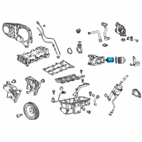 OEM 2014 Chevrolet Cruze Filter Kit, Oil Diagram - 19301505