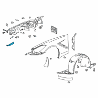 OEM 2018 Chevrolet Corvette Sight Shield Diagram - 23177142