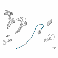 OEM 2012 Kia Forte Catch & Cable Assembly-F Diagram - 815901M500