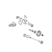 OEM Axle Shaft Oil Seal Diagram - 90313-48001