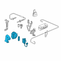 OEM 2001 Honda CR-V Actuator Assembly Diagram - 36520-PV3-015